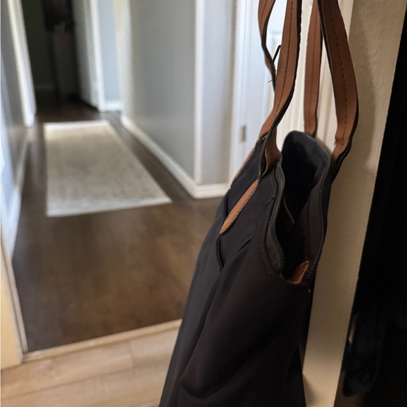 Michael Kors Kelsey Navy Tote with Brown Accents - Picture 6 of 9